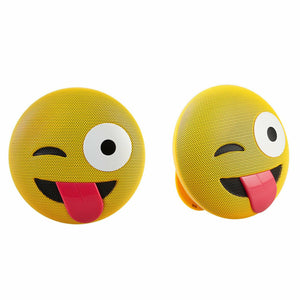 Jamoji Emoji Portable Bluetooth Speakers with Integrated Stand, Wink