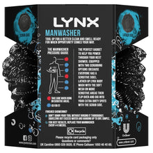 Load image into Gallery viewer, 6 Pack of Lynx Manwasher 2-Sided Shower Tool For A Better Clean &amp; Smell Ready