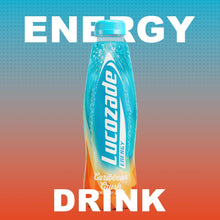 Load image into Gallery viewer, Lucozade Energy Caribbean Crush Sparkling Drink Powered By Glucose, 24x380ml