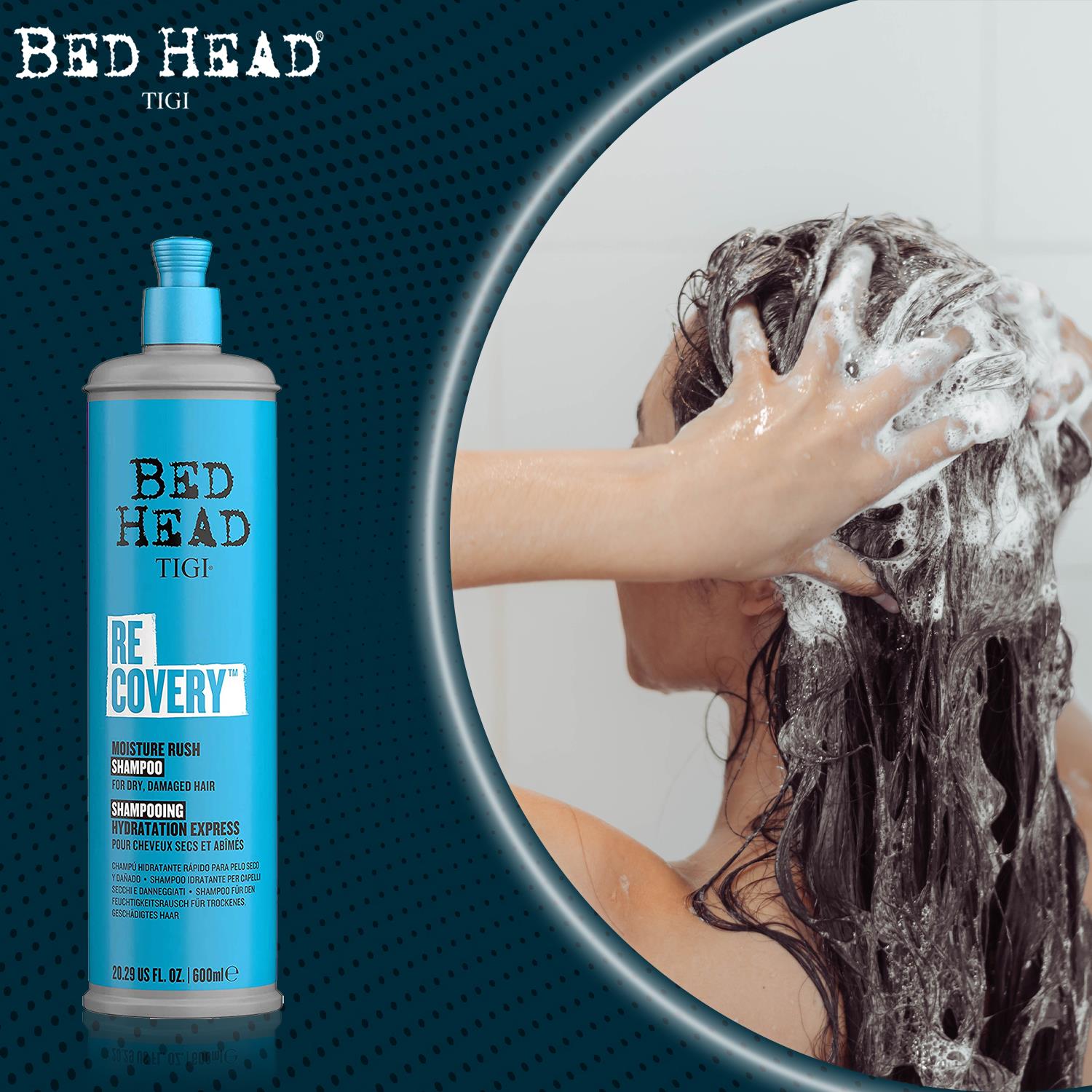 Tigi Bed Head Recovery Shampoo Moisture Rush - Shampoo per capelli secchi e  danneggiati