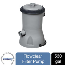 Load image into Gallery viewer, Bestway Flowclear 530gal Filter Pump Swimming Pool, Grey