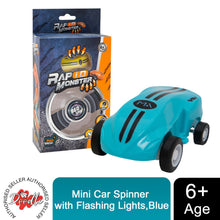 Load image into Gallery viewer, Doodle Mini Car Spinner with Flashing Lights, Blue