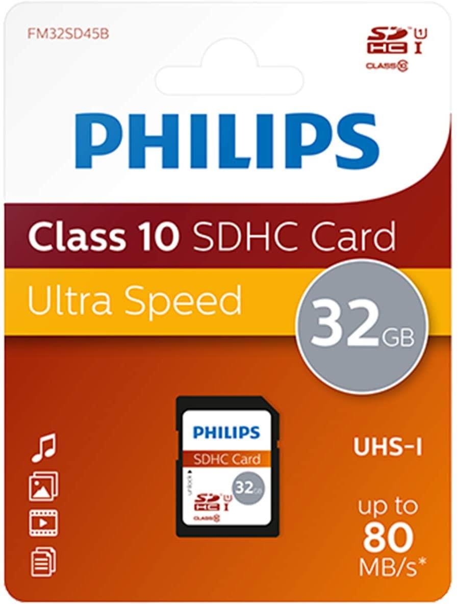 Philips SDHC 32 GB Class 10 Ultra High Speed Memory Card