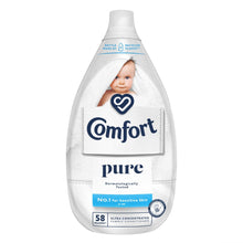 Load image into Gallery viewer, 6x of 870ml Comfort Ultimate Care Pure Ultra-Concentrated Fabric Conditioner 58W