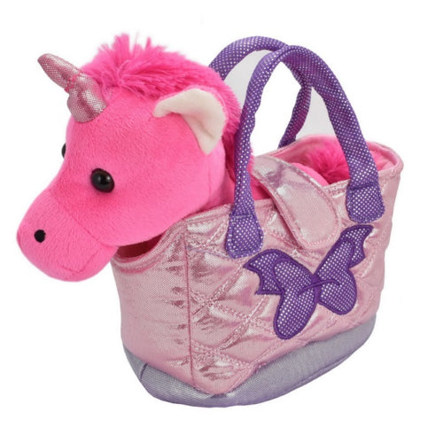 Kandy Toys Soft Plush Unicorn in Carry Hand Bag For Girls