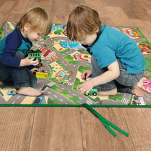 Load image into Gallery viewer, PlayMat 120x100cm EVA Eddy Toys, Giant Kids Play Mat with City Streets Design