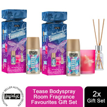 Load image into Gallery viewer, Impulse Room Fragrance Favourite Tease Bodyspray+Gift Set with Diffuser &amp; Candle