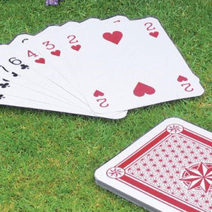 Jumbo-Sized Family Garden Outdoor Summer Games - Giant Playing Cards Game