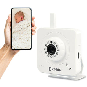 Konig Enhanced Indoor Plug-and-Play IP camera, White