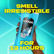 Load image into Gallery viewer, 6x Lynx 12H Refreshing Ice Chill All Day Fresh with Icy Menthol Shower Gel,500ml