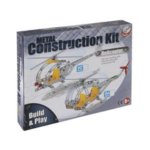 Load image into Gallery viewer, PMS Build And Play Meccano Style Helicopter Metal Construction Kit With Tools