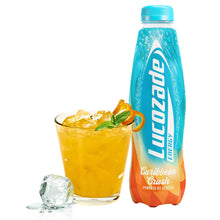 Load image into Gallery viewer, Lucozade Energy Caribbean Crush Sparkling Drink Powered By Glucose, 24x380ml