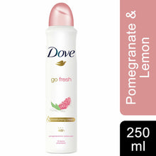 Load image into Gallery viewer, Dove Women Anti-Perspirant Deodorant Spray, Pomegranate &amp; Lemon, 6 Pack, 250ml
