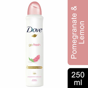 Dove Women Anti-Perspirant Deodorant Spray, Pomegranate & Lemon, 6 Pack, 250ml