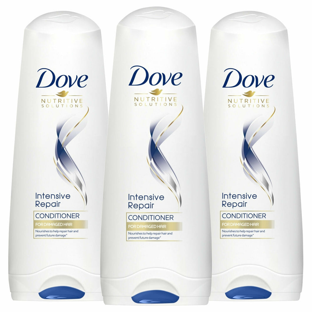 Dove Intensive Repair Conditioner For Damaged Hair, 3 Pack, 200ml