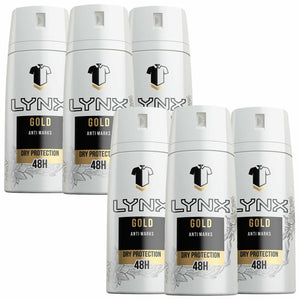 Lynx 48Hour Sweat Protection Anti-Perspirant Deodorant, 6 Pack: