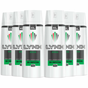 Lynx 48Hour Sweat Protection Anti-Perspirant Deodorant, 6 Pack: