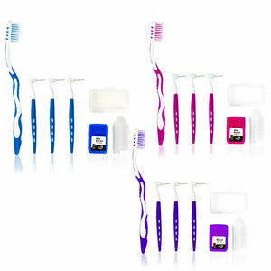 Deluxe Ortho Dental 11 Piece Kit, Assorted Colours