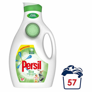 Persil Liquid Detergent, Bio, 2 Pack of 57 Washes, Total - 114 Washes