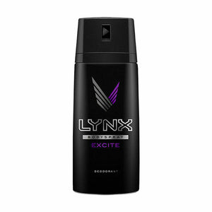 Lynx Body Spray Deodorant, Excite, 150ml