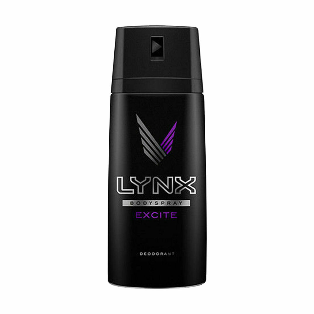 Lynx Body Spray Deodorant, Excite, 150ml