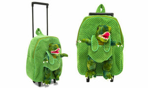 Doodle Dinosaur Backpacks and Trolley Bag with Plush Toy Kids Gift